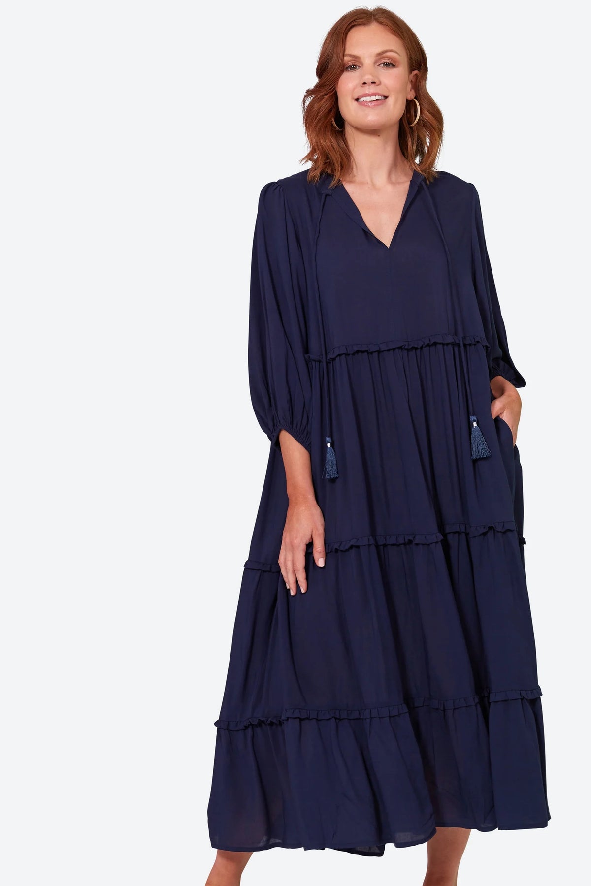 Esprit Tiered Dress - EB & IVE - Sapphire