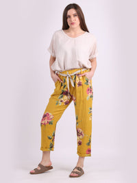 Alice - MADE IN ITALY Pant One Size (10-16) Mustard NZ LUMA