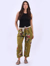 Alice - MADE IN ITALY Pant One Size (10-14) Olive NZ LUMA
