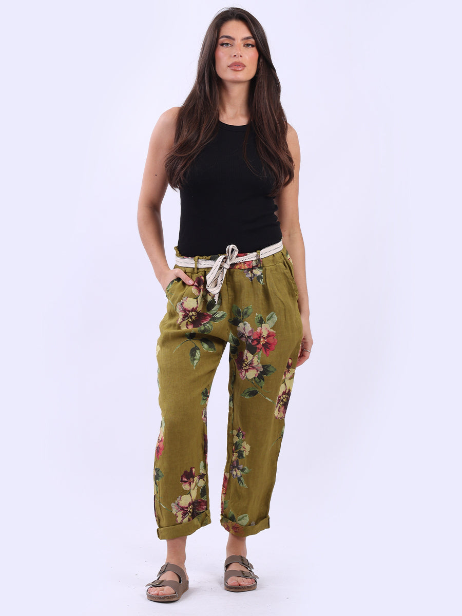 Alice - MADE IN ITALY Pant One Size (10-14) Olive NZ LUMA