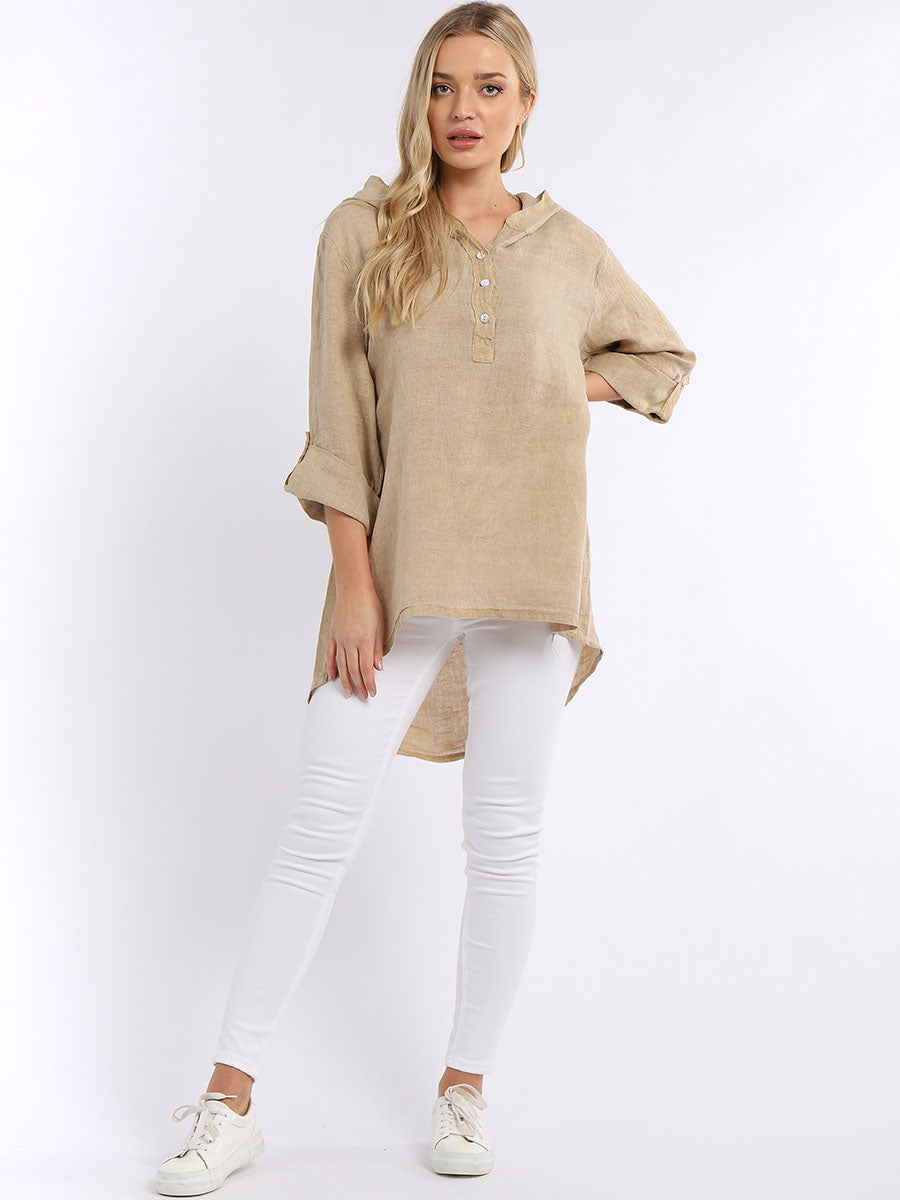 Stellina - MADE IN ITALY Top One Size 10-14 Caramel NZ LUMA