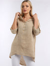 Stellina - MADE IN ITALY Top One Size 10-14 Khaki NZ LUMA