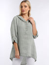 Stellina - MADE IN ITALY Top One Size 10-14 Grey NZ LUMA