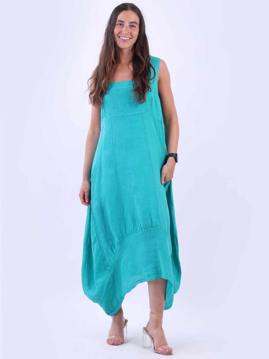 Mabilia - MADE IN ITALY Dress One Size (10-16) Aqua NZ LUMA