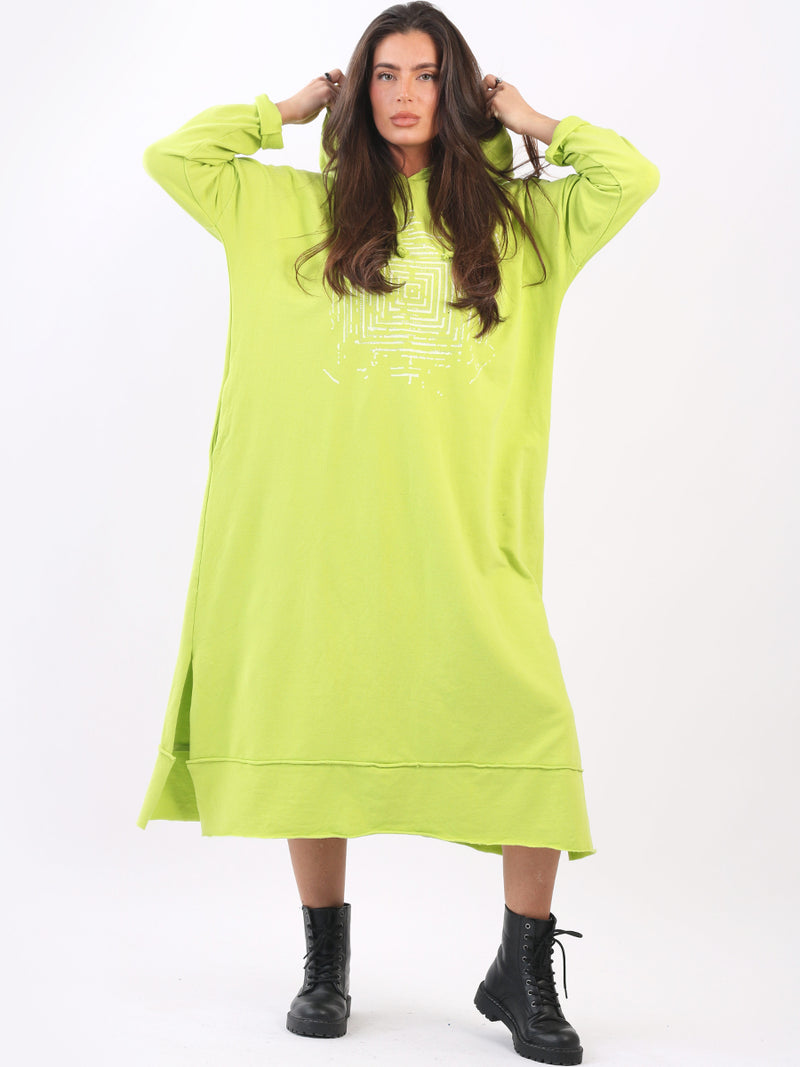 Rossi - MADE IN ITALY Dress One Size (12-18) Lime NZ LUMA