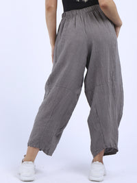 Zena - Linen Cocoon Pants -MADE IN ITALY Pant NZ LUMA