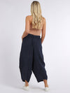 Zena - Linen Cocoon Pants -MADE IN ITALY Pant NZ LUMA