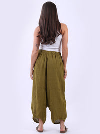 Zena - Linen Cocoon Pants -MADE IN ITALY Pant NZ LUMA