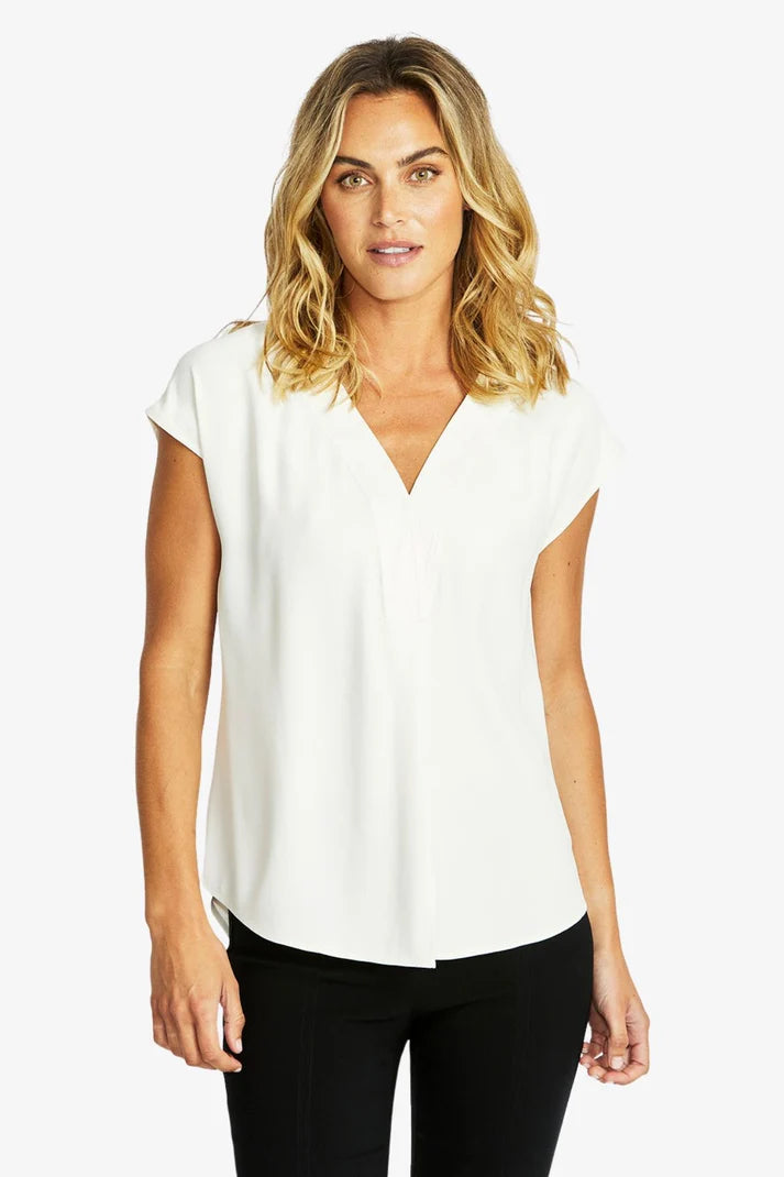 Kira Top - Ivory - PING PONG Top NZ LUMA