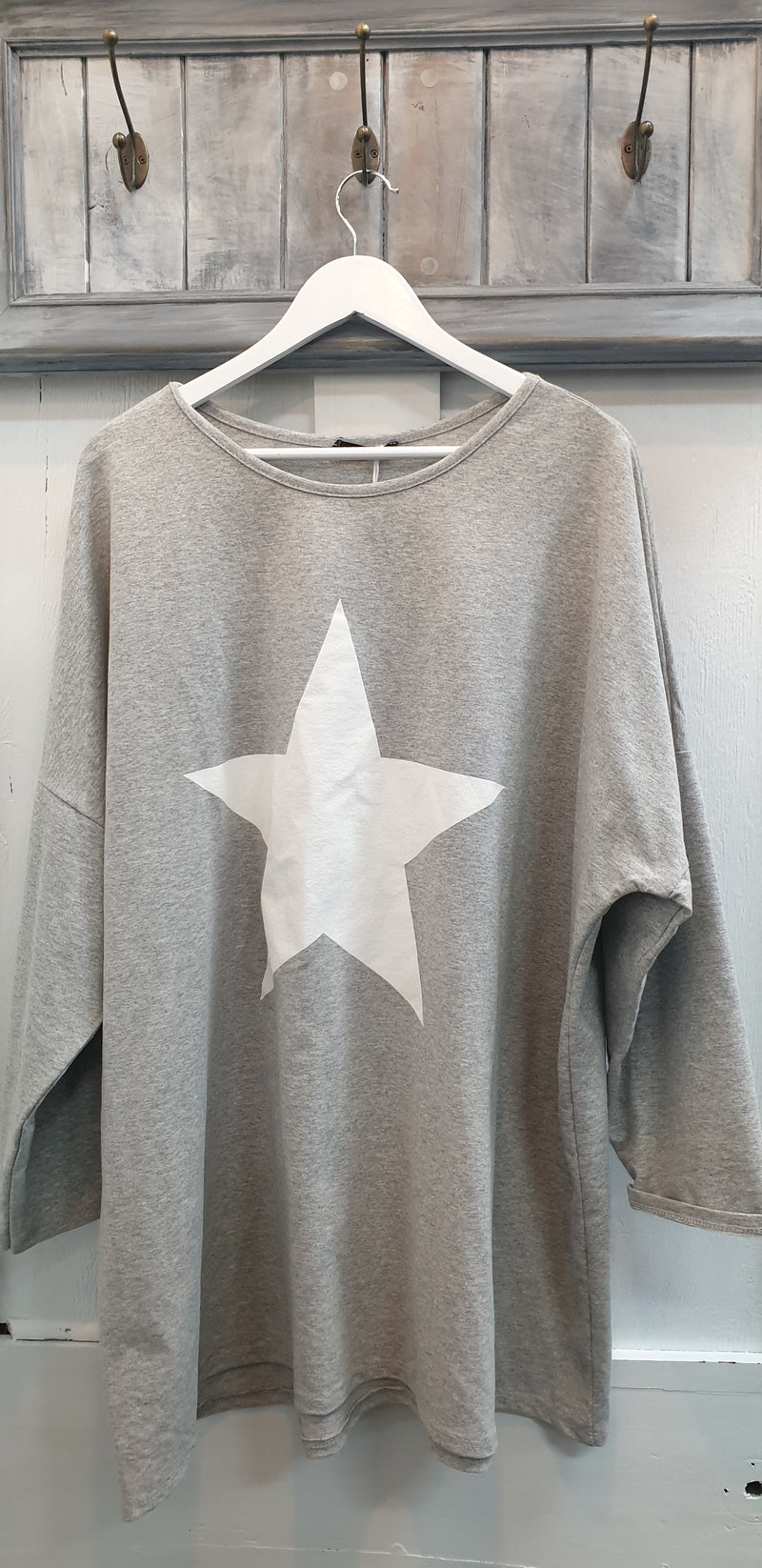 Fia - MADE IN ITALY Top One Size (18+) Grey Marle NZ LUMA