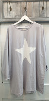 Fia - MADE IN ITALY Top One Size (18+) Pale Grey NZ LUMA