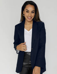 Brooke Blazer - STELLA + GEMMA Jacket 8 10 12 14 Navy NZ LUMA 