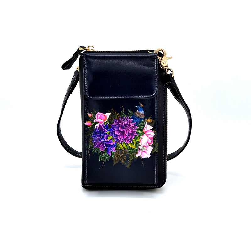 Cell Phone Bag With Flap - Anita Madhav, - NZ ARTISTS COLLECTION Accessories NZ LUMA