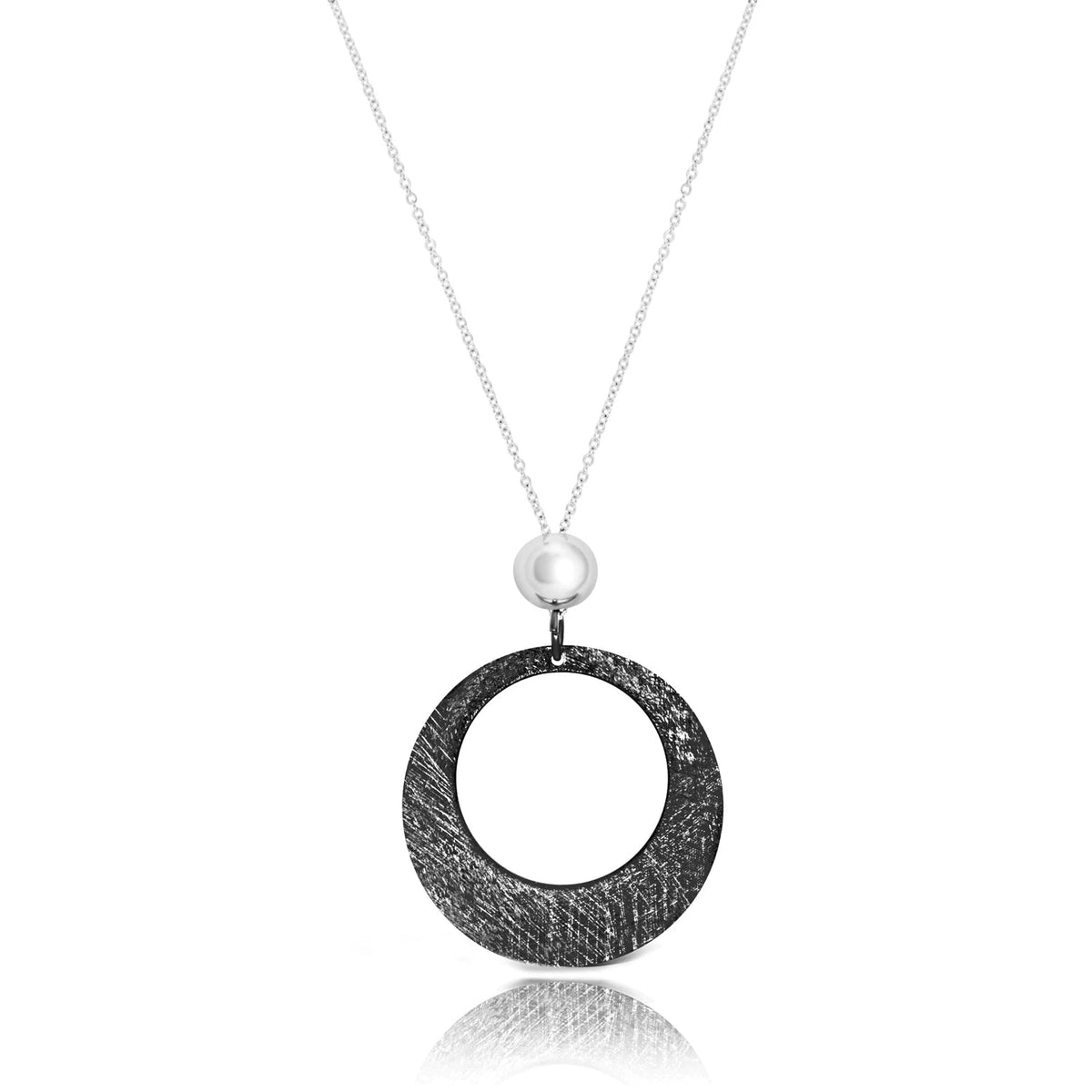 Circula Circle Necklace - FABULEUX VOUS Accessories Black NZ LUMA