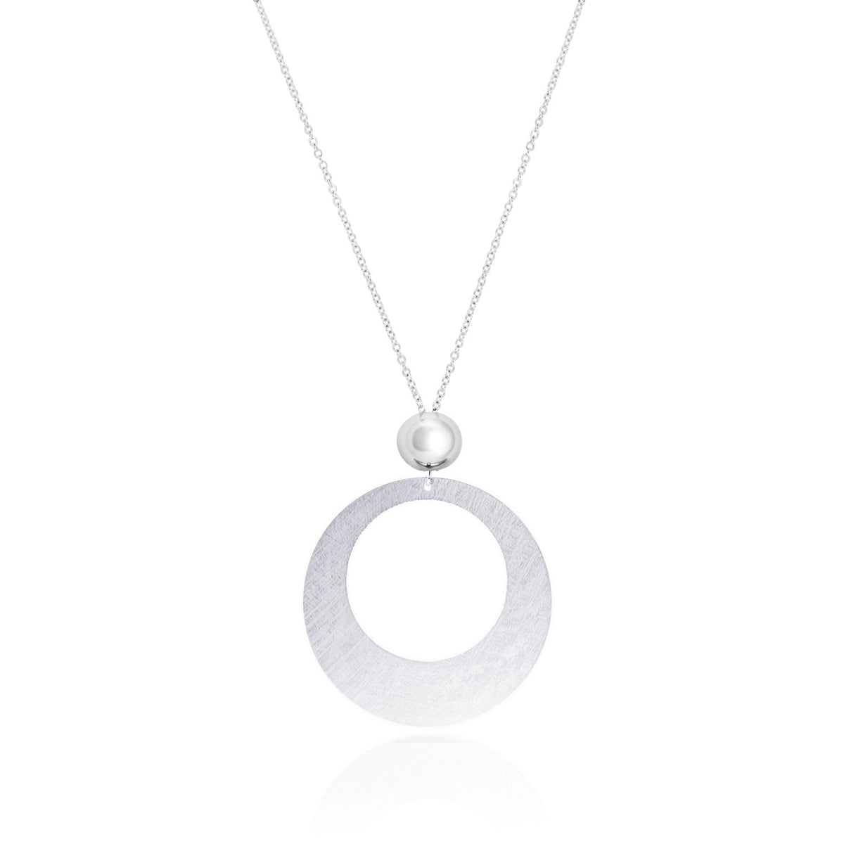 Circula Circle Necklace - FABULEUX VOUS Accessories Silver NZ LUMA