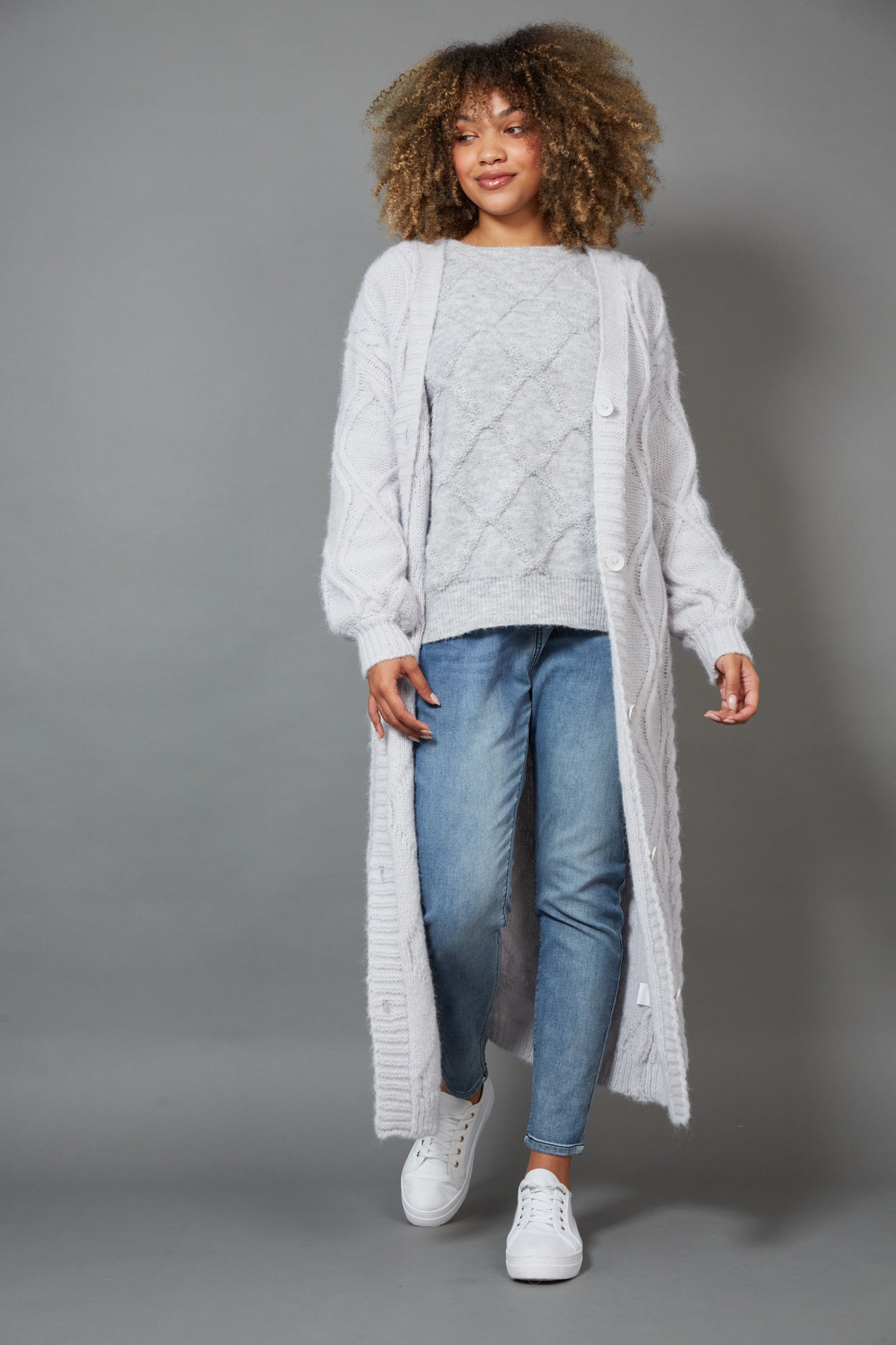 Howie Cable Cardigan - EB & IVE Top NZ LUMA