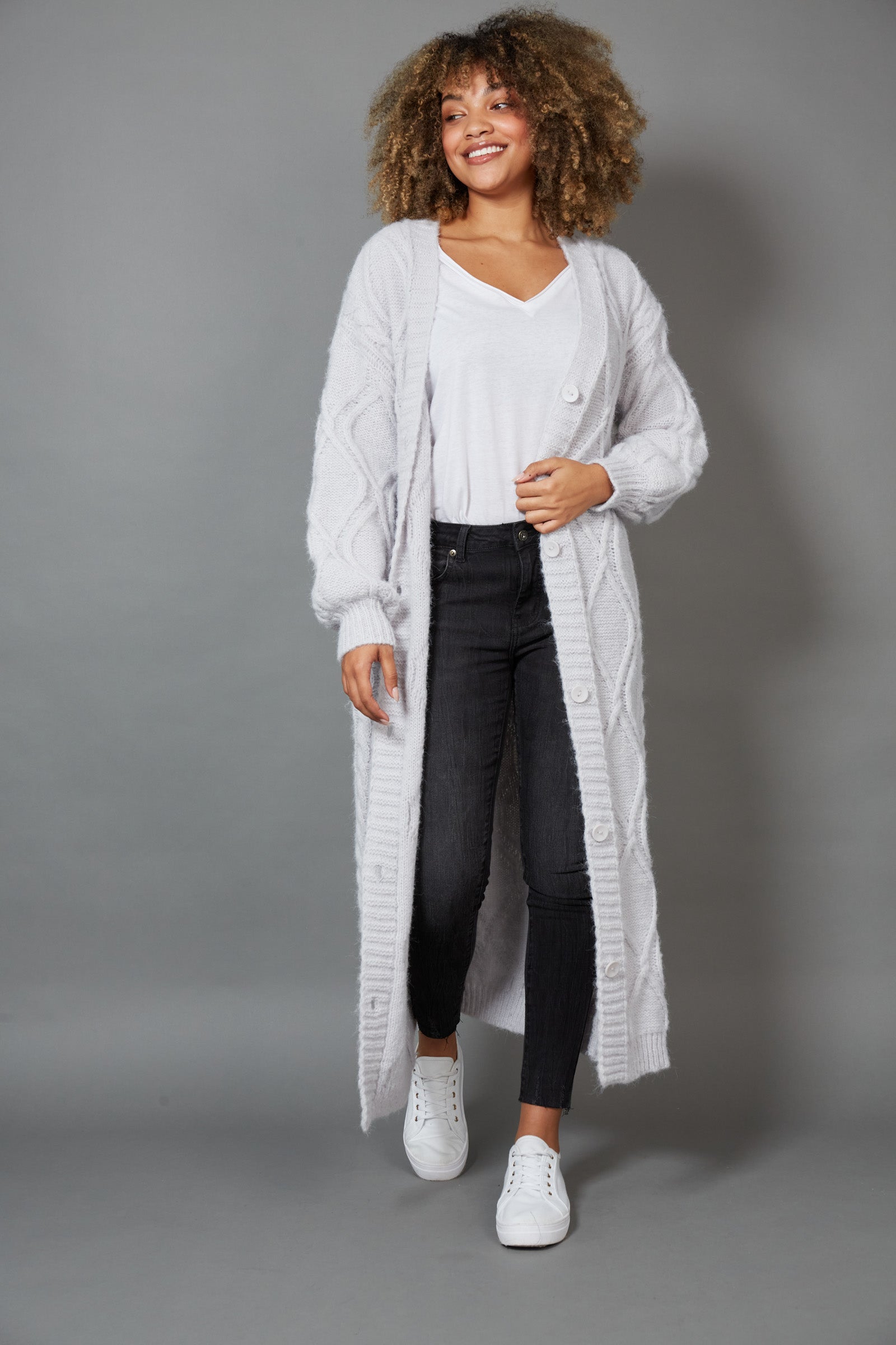Howie Cable Cardigan - EB & IVE Top NZ LUMA
