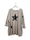 Starstruck Sweatshirt - MADE IN ITALY Top Oatmeal NZ LUMA