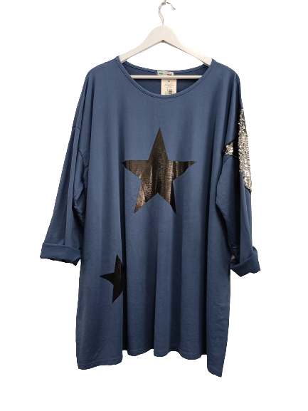 Starstruck Sweatshirt - MADE IN ITALY Top Denim NZ LUMA