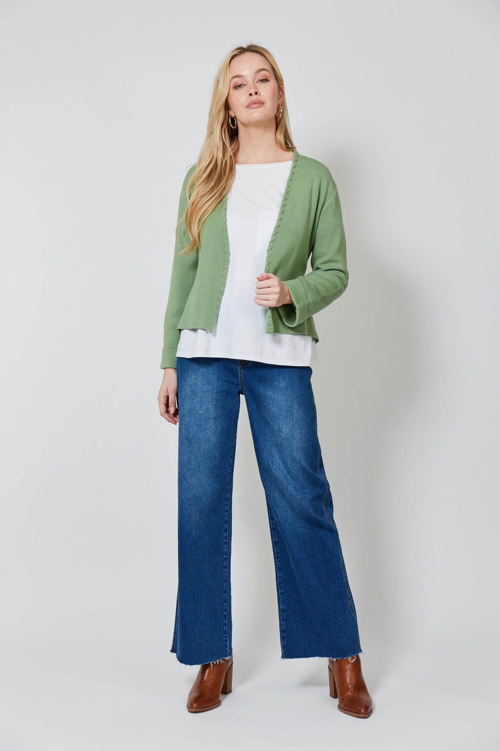 Ines Tie Cardigan - ISLE OF MINE Top NZ LUMA