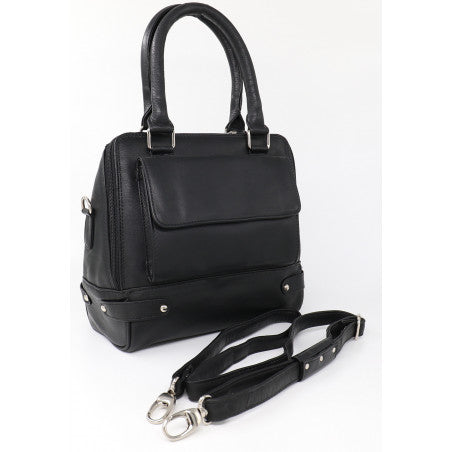 Janelle Leather Handbag - BARON Accessories NZ LUMA