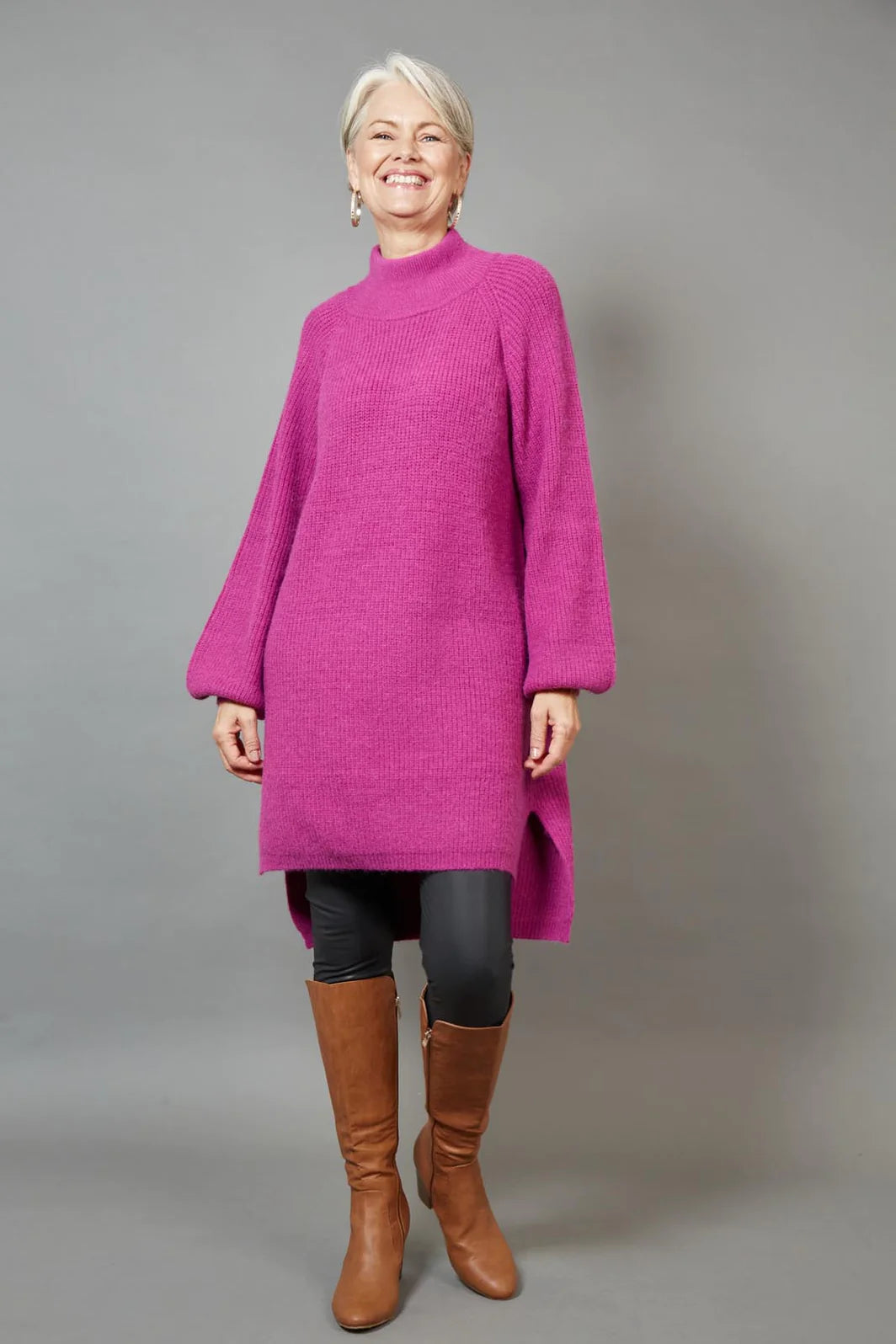 Kit Knit Top/Dress - EB & IVE Dress One Size Mulberry NZ LUMA