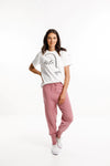 Knit Loungers Rose Bud - HOME LEE Pant 