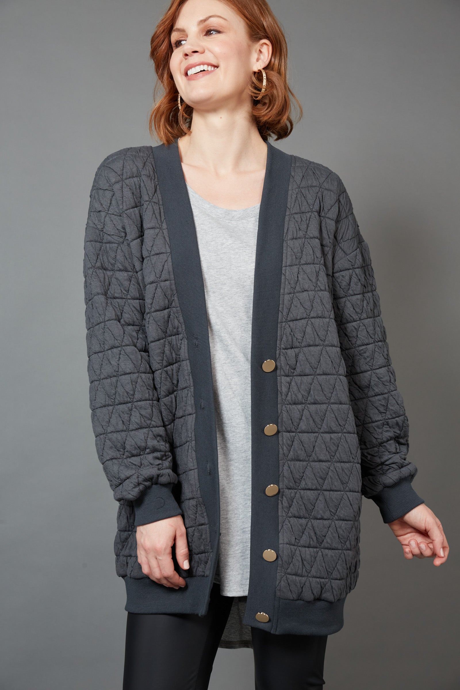 La Vida Relaxed Cardigan - EB&IVE Top S/M M/L L/XL Fossil NZ LUMA