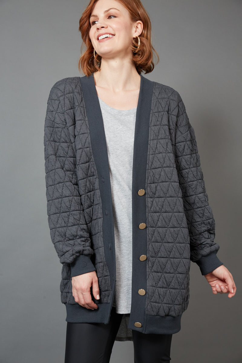 La Vida Relaxed Cardigan - EB&IVE Top S/M M/L L/XL Fossil NZ LUMA