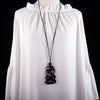 Large Black Tiki Necklace - TWO BLONDE BOBS Accessories NZ LUMA