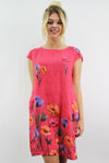 Luisa - MADE IN ITALY Dress One Size (8-14) Hot Pink NZ LUMA