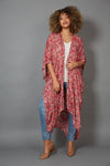 Milli Cape Floral - EB&IVE Top One Size Rose Ditsy NZ LUMA