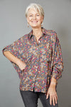 Milli Shirt Floral - EB&IVE Top One Size Black Ditsy NZ LUMA