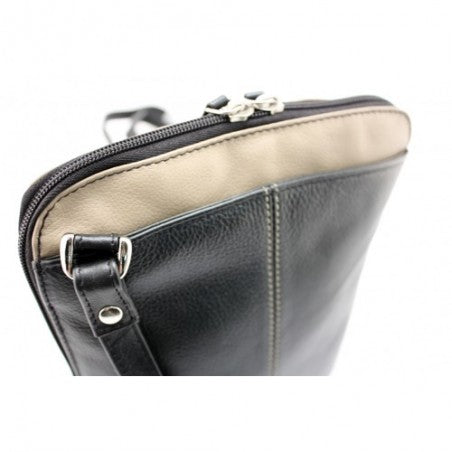 Paris 2 Tone Petite Leather Handbag - BARON Accessories NZ LUMA