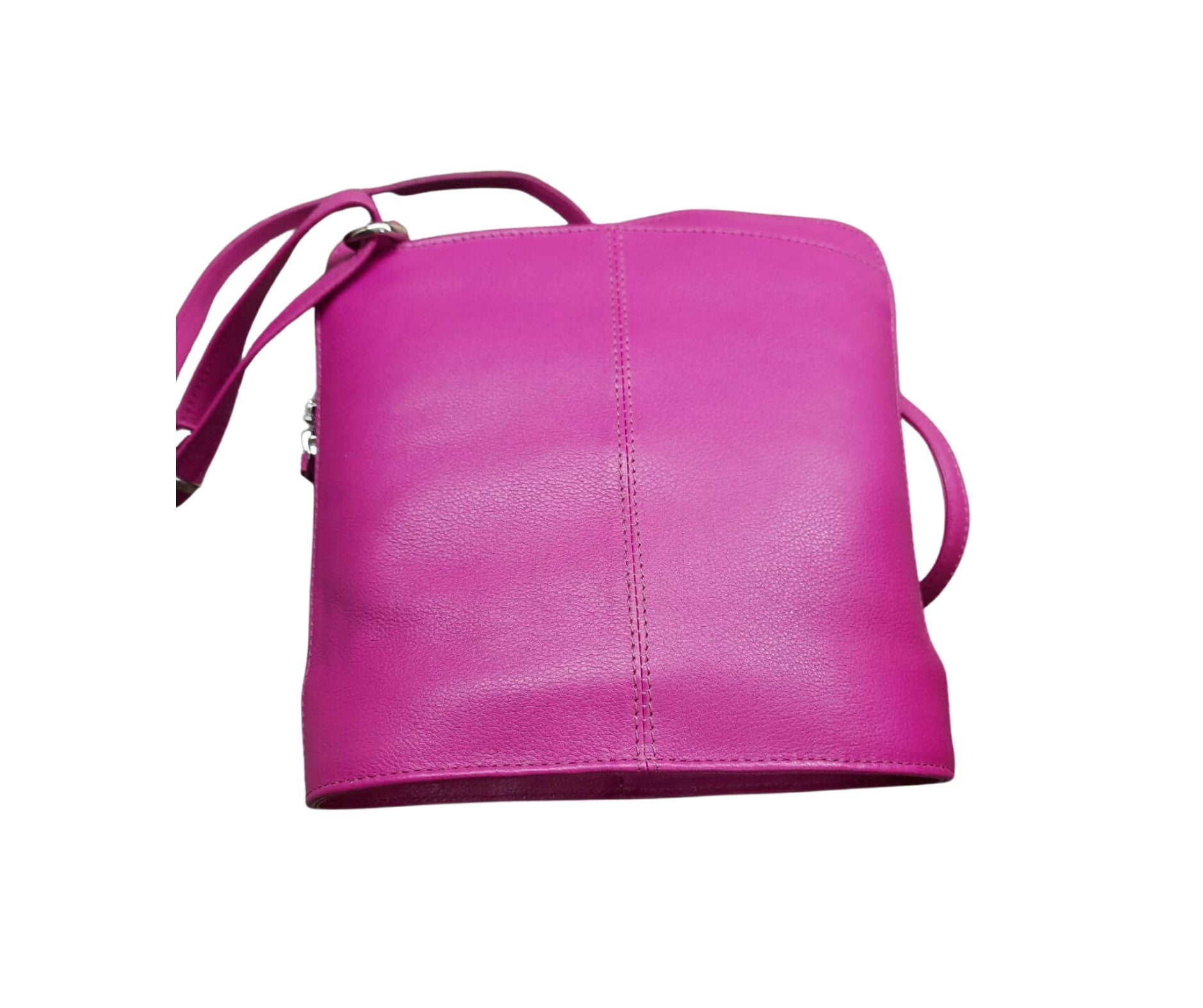Paris Leather Handbag - BARON Accessories Hot Pink NZ LUMA