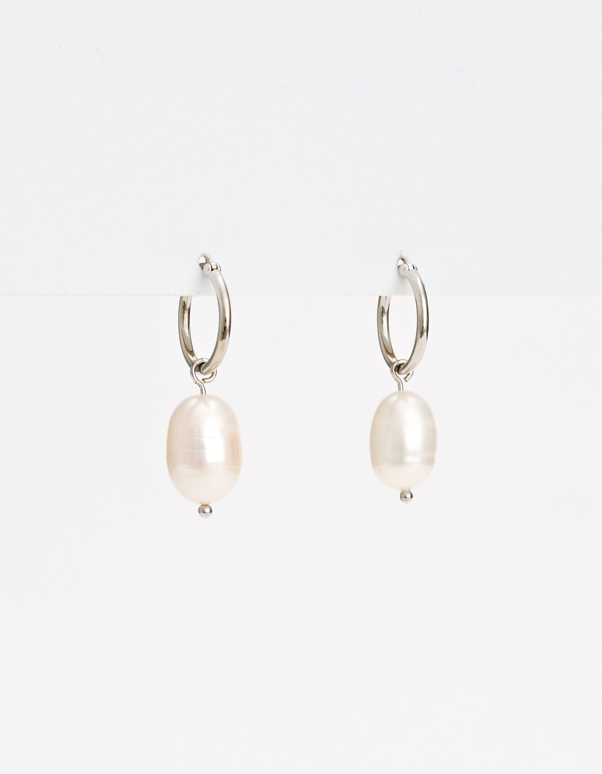 Pearl Silver Earring - STELLA + GEMMA Accessories NZ LUMA 