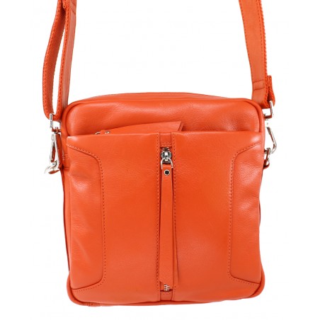 Phoenix Messenger Leather Handbag - BARON Accessories Orange NZ LUMA 