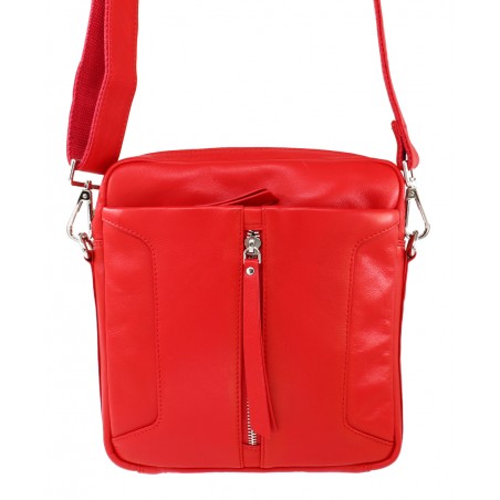 Phoenix Messenger Leather Handbag - BARON Accessories Red NZ LUMA 