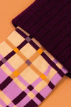 Purple Tartan - Knee Length - POWDER Accessories NZ LUMA