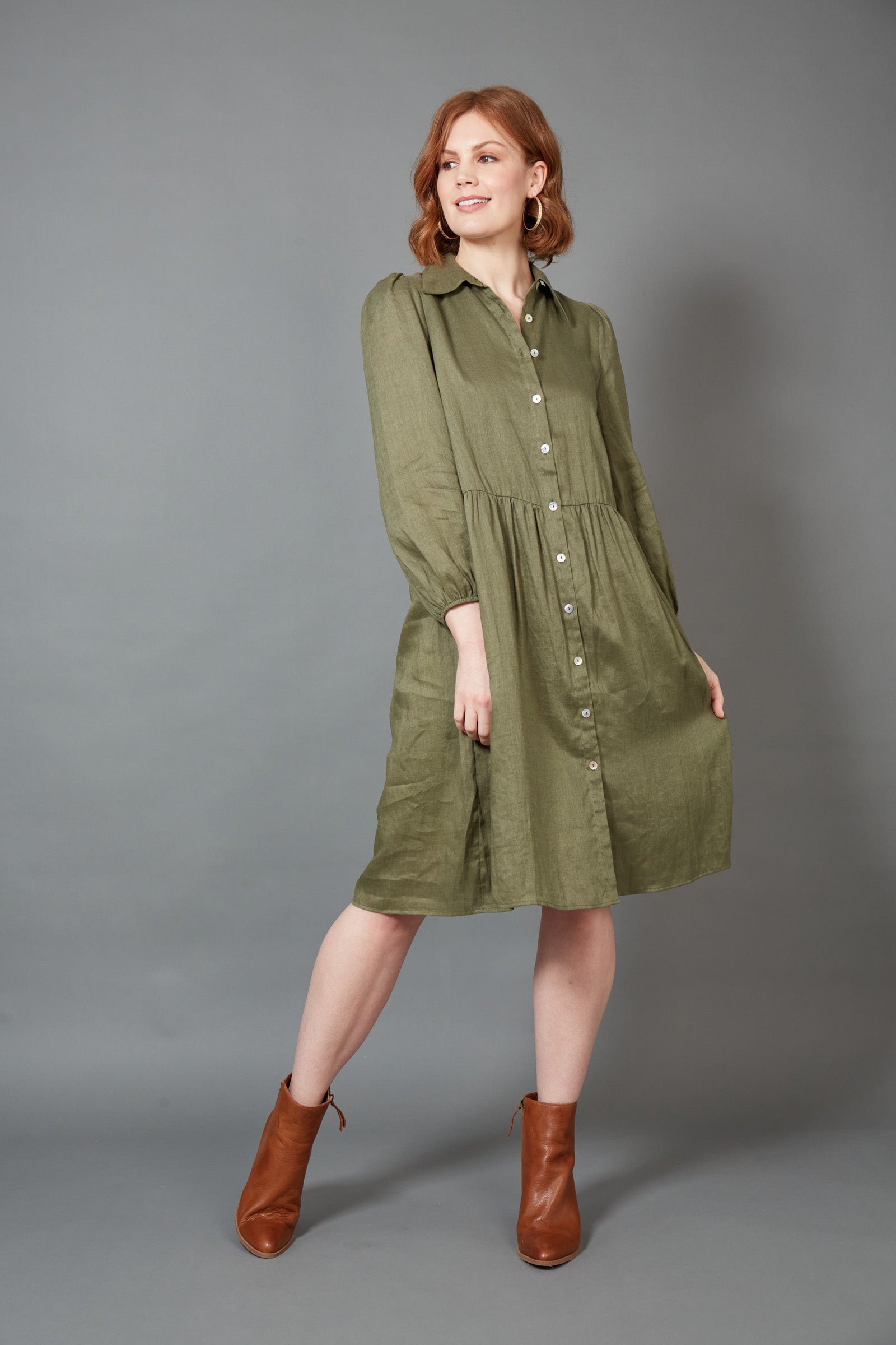 Studio Midi Shirt Dress - EB & IVE Dress NZ LUMA