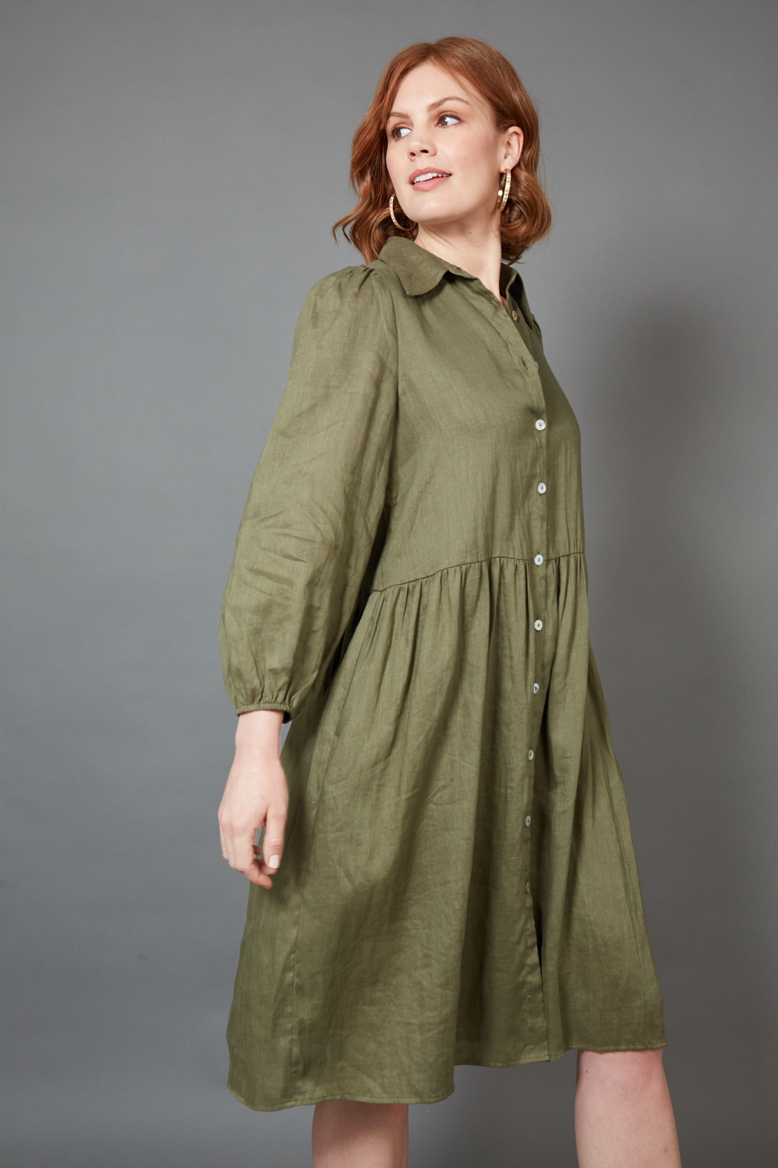 Studio Midi Shirt Dress - EB & IVE Dress NZ LUMA