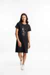 Taylor T Dress Tonal Bouquet Print - HOME-LEE Dress 8 10 12 14 16 NZ LUMA 