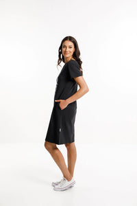 Taylor T Dress Tonal Bouquet Print - HOME-LEE Dress NZ LUMA 
