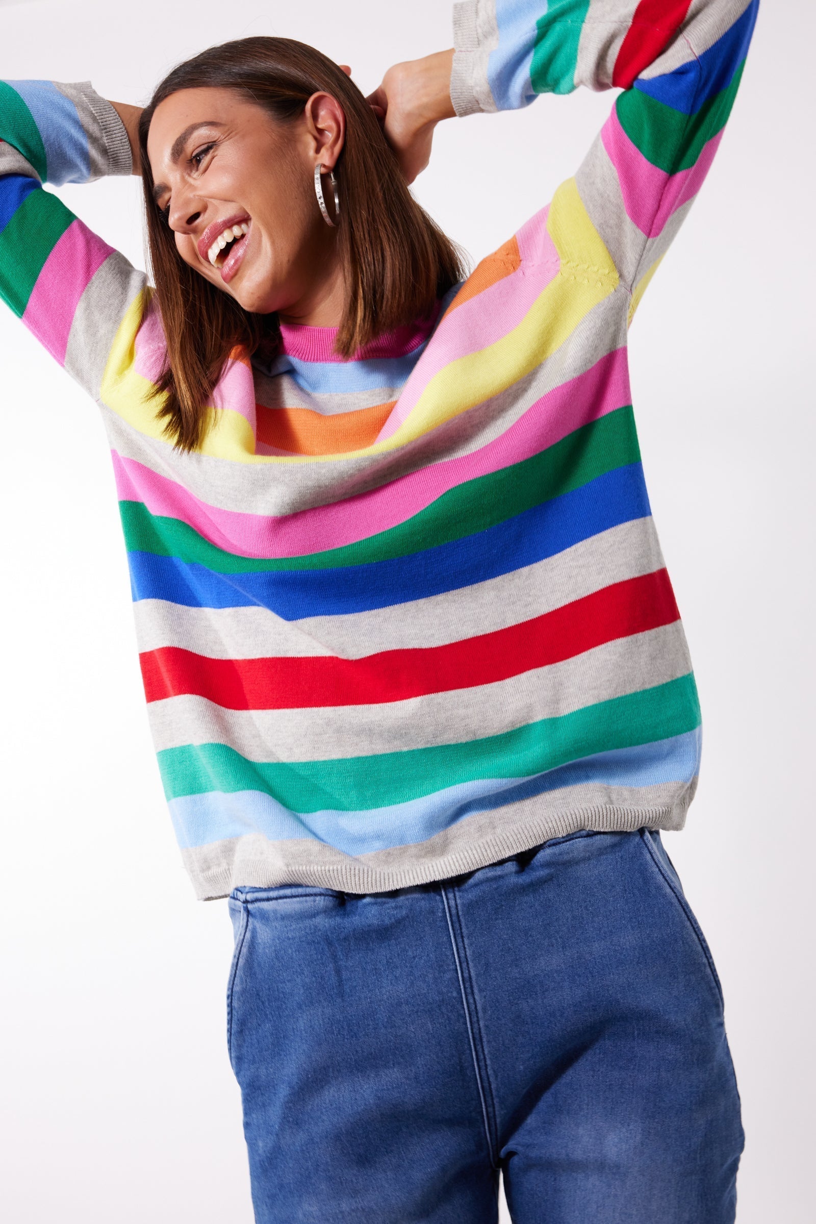 Varna Stripe Jumper - HAVEN Top NZ LUMA