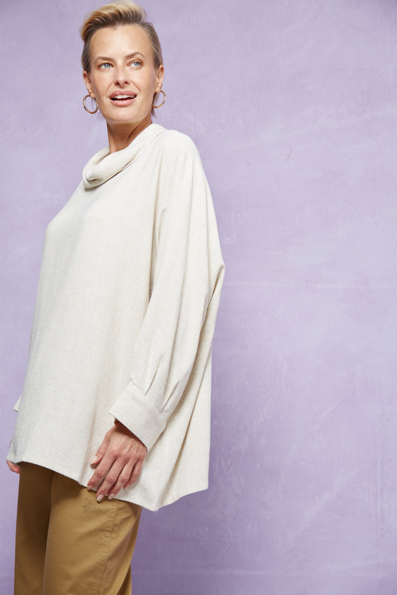 Vera Roll Neck Top - ISLE OF MINE Top NZ LUMA