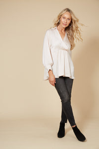 Winona Pleat Blouse - EB&IVE Top NZ LUMA