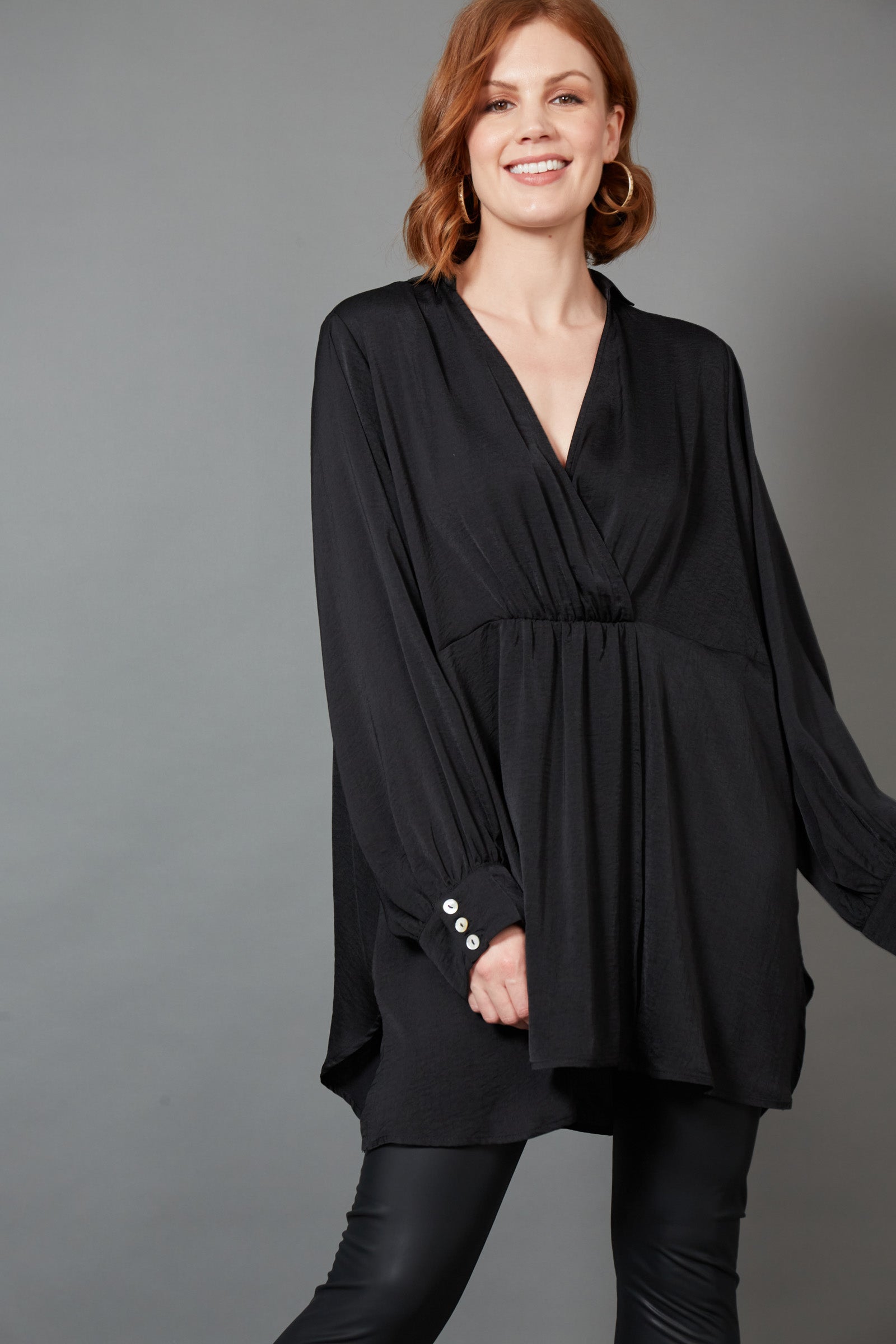 Winona Pleat Blouse - EB&IVE Top NZ LUMA