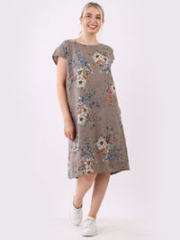 Pasquelina - MADE IN ITALY Dress One-Size (8-12) Mocha NZ LUMA