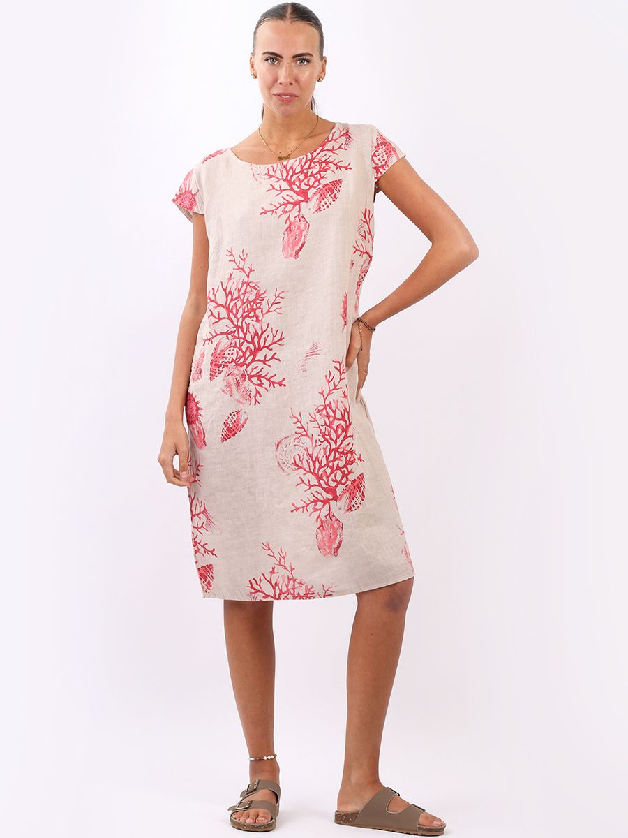 Aria - MADE IN ITALY Dress One Size (10-16) Beige NZ LUMA