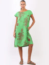 Aria - MADE IN ITALY Dress One Size (10-16) Green NZ LUMA